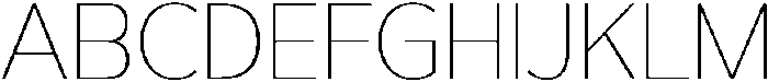 Reang Lanira Thin otf (100) Font UPPERCASE
