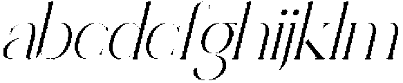 Reaons Italic otf (400) Font LOWERCASE