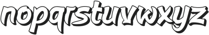 Reasin Brukut Shadow otf (400) Font LOWERCASE