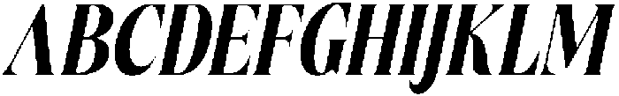 Reaven Italic otf (400) Font UPPERCASE