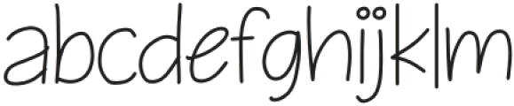 Rebekah Regular otf (400) Font LOWERCASE