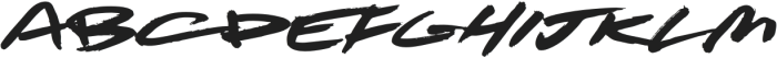 Rebel Brush Regular otf (400) Font UPPERCASE