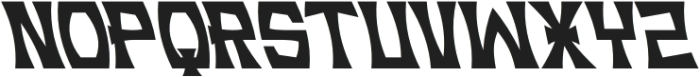 Rebel Kulture Slant Left otf (400) Font UPPERCASE