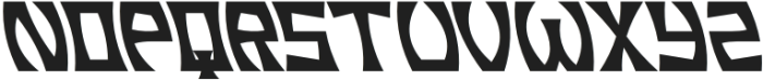 Rebel Kulture Slant Left otf (400) Font LOWERCASE