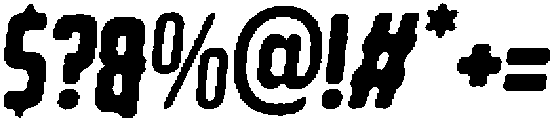 Rebellion Angular Italic otf (400) Font OTHER CHARS