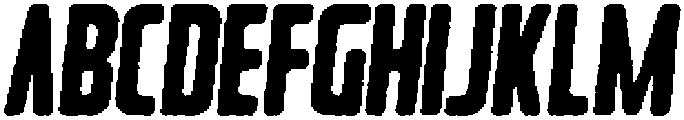 Rebellion Angular Italic otf (400) Font UPPERCASE