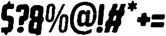 Rebellion Eroded Italic otf (400) Font OTHER CHARS