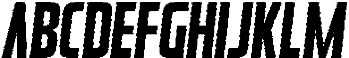 Rebellion Inline Italic otf (400) Font UPPERCASE