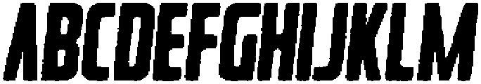 Rebellion Rounded Angular Italic otf (400) Font UPPERCASE