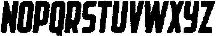 Rebellion Rounded Eroded Italic otf (400) Font UPPERCASE