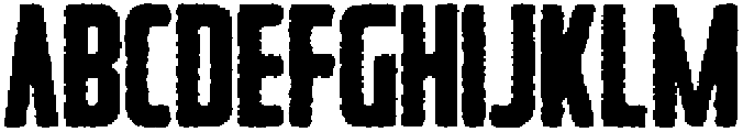 Rebellion Rounded Eroded otf (400) Font UPPERCASE