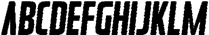 Rebellion Rounded Inline Italic otf (400) Font UPPERCASE