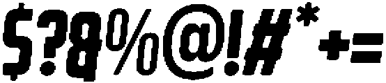 Rebellion Rounded Italic otf (400) Font OTHER CHARS