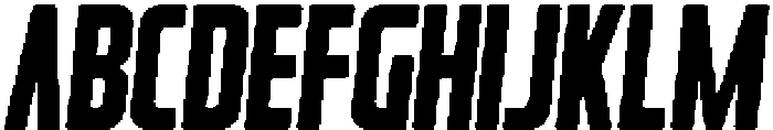 Rebellion Rounded Italic otf (400) Font UPPERCASE