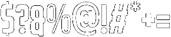 Rebellion Rounded Outline otf (400) Font OTHER CHARS