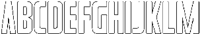 Rebellion Rounded Outline otf (400) Font UPPERCASE