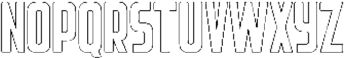 Rebellion Rounded Outline otf (400) Font UPPERCASE