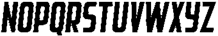 Rebellion Rounded Rimmed Italic otf (400) Font UPPERCASE