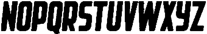 Rebellion Rounded Rough Italic otf (400) Font LOWERCASE