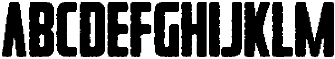 Rebellion Rounded Rough otf (400) Font UPPERCASE