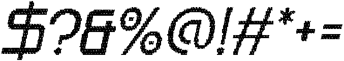 Rebolt Disco Italic otf (400) Font OTHER CHARS