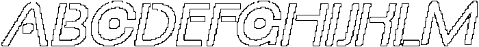 Rebolt Pixel Outline otf (400) Font UPPERCASE