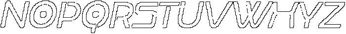 Rebolt Pixel Outline otf (400) Font UPPERCASE