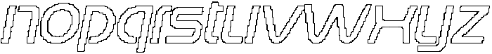 Rebolt Pixel Outline otf (400) Font LOWERCASE