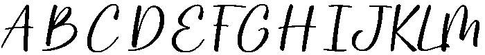 Rechary-Regular otf (400) Font UPPERCASE