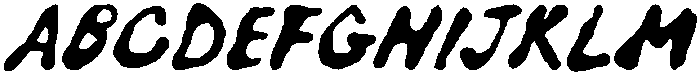 Reckless Bleed Regular otf (400) Font UPPERCASE