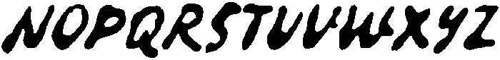 Reckless Bleed Regular otf (400) Font UPPERCASE