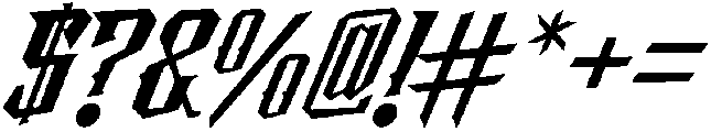 Reckless otf (400) Font OTHER CHARS