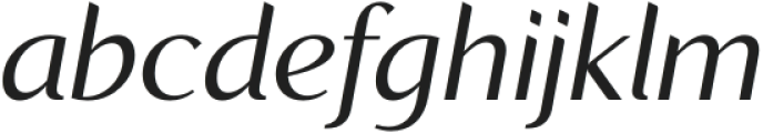 Recline-Italic otf (400) Font LOWERCASE