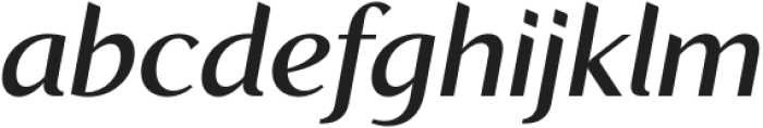 Recline Medium Italic otf (500) Font LOWERCASE