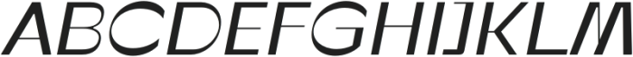 Recogna 100 Italic otf (100) Font UPPERCASE