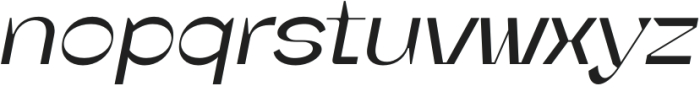 Recogna 100 Italic otf (100) Font LOWERCASE
