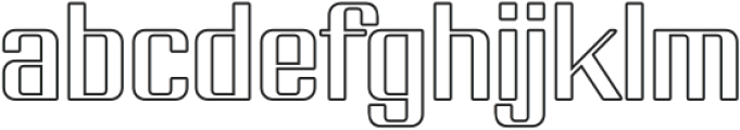 Reconnect Outline otf (400) Font LOWERCASE