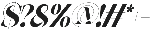 Record Across Italic otf (400) Font OTHER CHARS