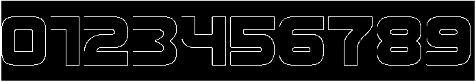 Recorded Intelligence-Hollow-In otf (400) Font OTHER CHARS