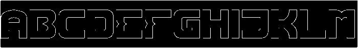 Recorded Intelligence-Hollow-In otf (400) Font UPPERCASE
