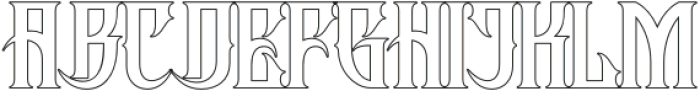 Rectinos Outline otf (400) Font UPPERCASE