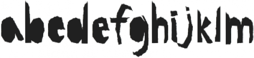 Red-And-Black Regular otf (900) Font LOWERCASE