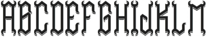Red Devil Shadow otf (400) Font LOWERCASE