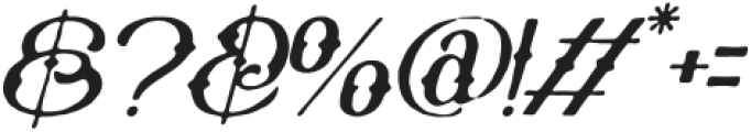 Red Ribbory Rough Italic otf (400) Font OTHER CHARS
