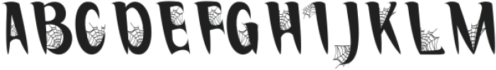 Red Spider Web Regular otf (400) Font UPPERCASE