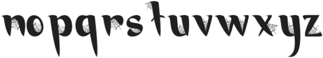 Red Spider Web Regular otf (400) Font LOWERCASE
