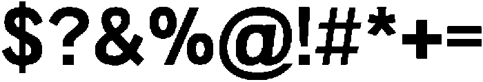 Redifine Bold otf (700) Font OTHER CHARS