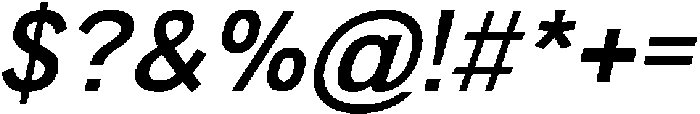 Redifine Italic otf (400) Font OTHER CHARS