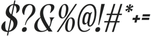 Redika Italic otf (400) Font OTHER CHARS