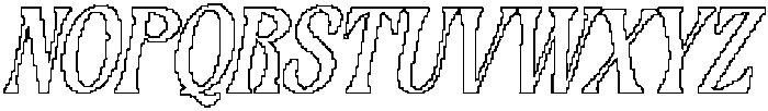 Redika Pixel Outline otf (400) Font UPPERCASE